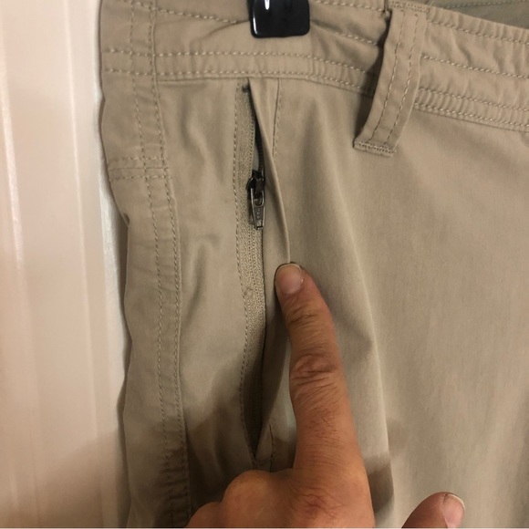 KUHL Spire Tan Roll Up Convertible Pants - wear as Capris or Long Pants Sz: 4 - Picture 7 of 15